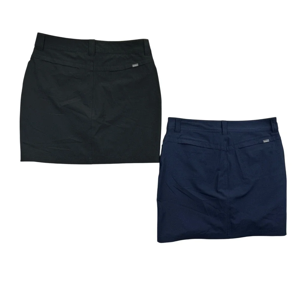 Eddie Bauer Skort Lot of 2 Womens‎ 6 Black Blue Adventure Golf Tennis Outdoor - Picture 2 of 10